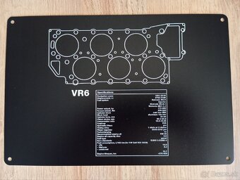 VW VR6 motor - okrasné tabuľky - 3
