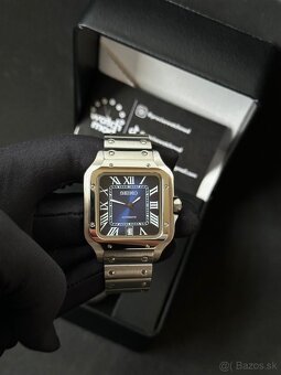 Seiko mod Santos Blue - 3