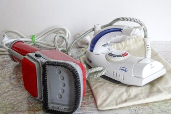 Multifunkčná parná kefa a naparovacia cestovná žehlička. - 3