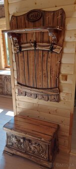 Drevený nábytok do predsiene komoda 100×50cm - 3