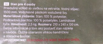 Nový 4 miestny stan - 3