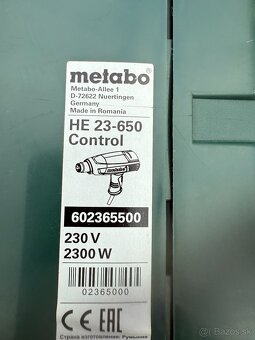 Teplovzdušná pištol s LCD METABO - 3