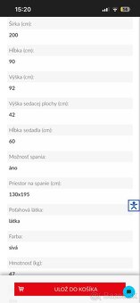 Rozkladacia sedačka - 3