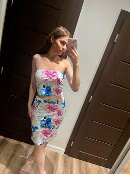 Krásny letný set top + sukňa - 3