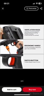 Akumulátorová WAP - vysokotlakový čistič - 3