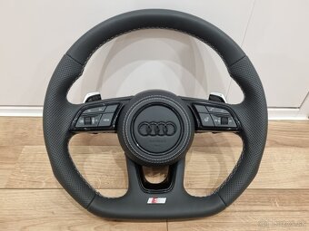 AUDI VYHRIEVANÝ EXCLUSIVE KOŽENÝ VOLANT S PADLAMI - 3