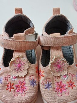 Detské plátené barefoot sandale - 3