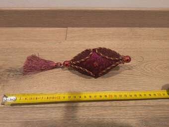 Vianočné ozdoby - burgundy farba - 3