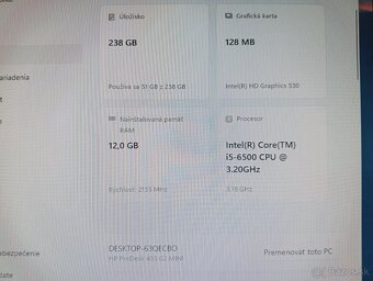 predám mini počítač Hp ProDesk 400 G2 mini + Intel core i5 - 3