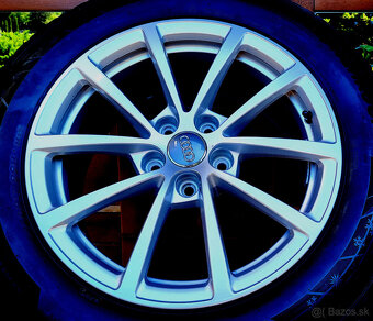 elektróny R17 5x112, pneu 225/60, orig. Audi A6, TOP - 3