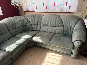 Kožený rohový gauč - 3