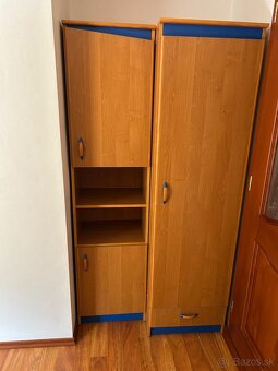 Detský nábytok – posteľ, skrinky, stolík - 3
