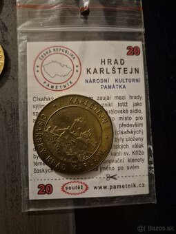 Pamatné mince - slovenské a české hrady a zámky - 3