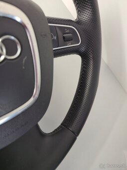 Kožený multifunkčný volant audi a6 c6 a4 b7 a3 8p - 3