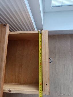 Písací stolík, masívne drevo - 3