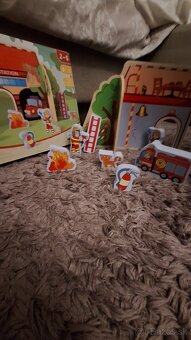 Sada Hasiči pre hasičov drevená montessori aktivita - 3