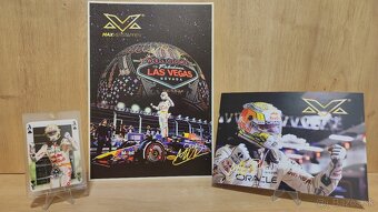 Max Verstappen - helma + plagat + karticka + podpis karta - 3