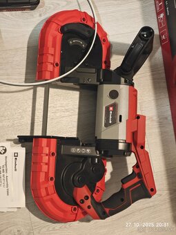 Ručná aku pásová píla Einhell TE-MB 18/127 - 3