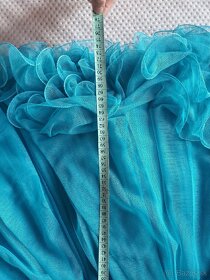 Tyrkysove spoločenské šaty - 3