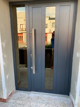 Hliníkové vchodové dvere, anthrazit,nové,top kvalita - 3