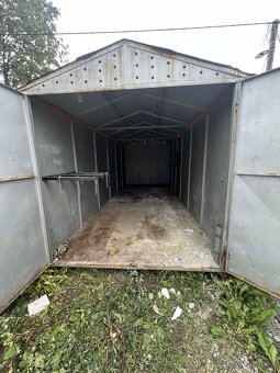 Predám stavebné plechové búdy garaž 2,3m x 6,1m - 3