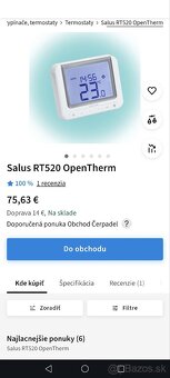 Salus RT520 OpenTherm priestorový termostat - 3