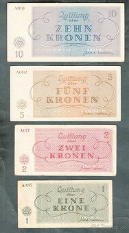 Staré bankovky KOMPLET SESTAVA židovského ghetta TEREZÍN, or - 3