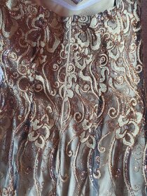 Spoločenské šaty zlaté - 3