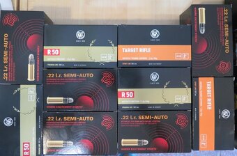 Predám náboje 22 LR RWS; S& Bellot; Geco od 0,08 eura/kus - 3