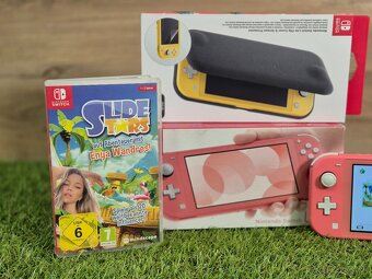 Nintendo Switch Lite Coral + Slide Stars hra a púzdro - 3