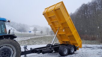 Traktorový návěs,Vlečka,Přívěs,Vlek za Traktor,Dumper 13t - 3