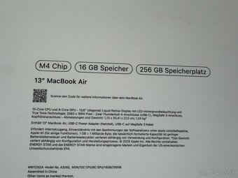 MacBook Air 13" M4 256Gb/16Gb Polnocny - 3