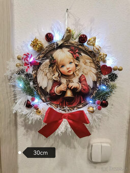 Vianočné a zimné venčeky na dvere. - 3