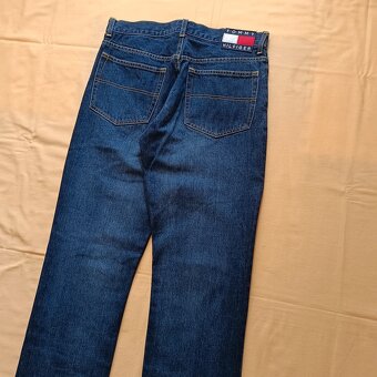 Tommy Hilfiger modré džínsy rovné straight jeans rifle 34 - 3