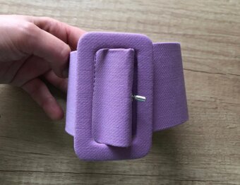 Fialové nohavice s vysokým pásom Zara, S/36, 9 E - 3