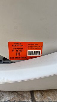 Britax romer king II + letný poťah - 3