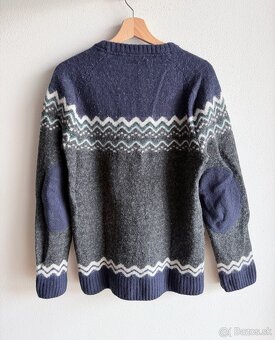 Vlnený sveter Fjallraven Ovik Knit Sweater M Arctic Green - 3