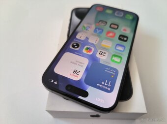 apple iphone 15 PRO 128gb Black Titanium / Batéria 88% - 3