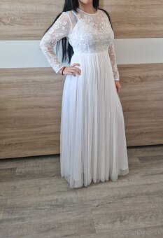Svadobné šaty zn. Asos - 3