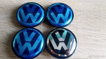 VW krytky stredovej diery Volkswagen, pukličky diskov PO - 3