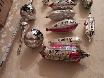 Starožitné vánoční ozdoby - Zeppelin, Rakousko Uhersko, 1.s - 3