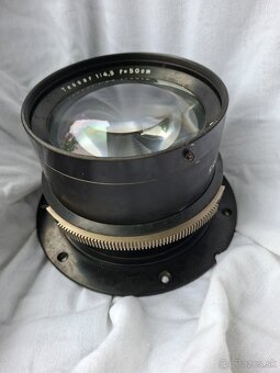 Predám veĺký objektív Carl Zeiss Tessar 1:4,5 f=50cm No.1866 - 3