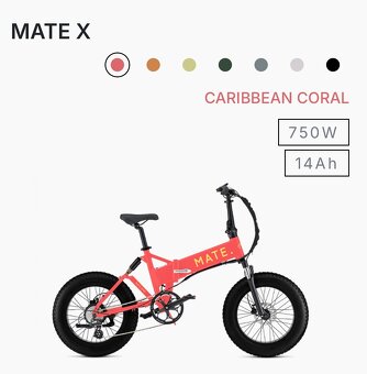 Kúpim skladací elektrobicykel MATE X, - 3