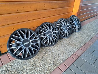 Plechové disky 5x100 R15 + puklice Sparco.. - 3