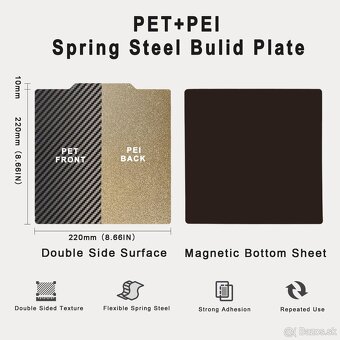 Vyhrievaná podložka, flexibilná tlačová podložka pre Lulzbot - 3