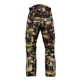 Moto Nohavice Cordura Symbol.Cena Zelený Maskáč - 3