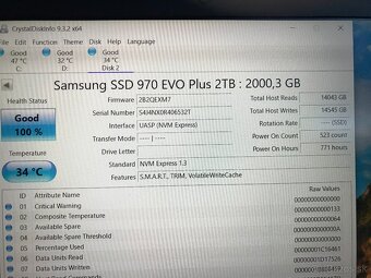 SSD disk NVme M.2. SAMSUNG EVO PLUS 2TB. - 3
