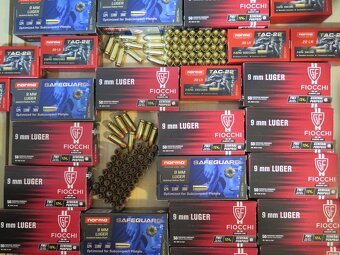 Predám náboje 9 mm Luger NORMA,Sellier&Bellot, Fiocchi, GECO - 3
