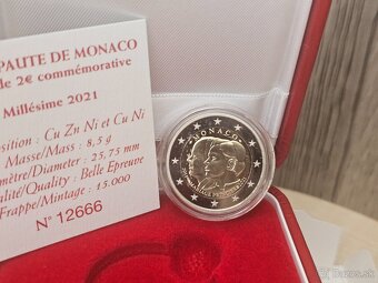 2€ Monako 2021 - 10. výročie svadby princa Alberta II. - 3