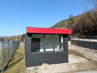 Červeno antracitový Dizajnový Mobilný kontajner 3,5 x 2,5 m - 3
